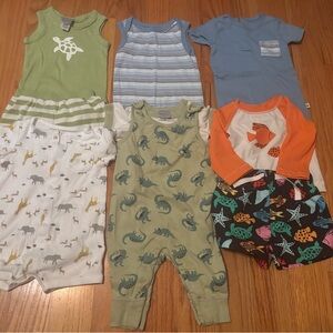 Mostly #HannaAndersson, #Honest and #Carter’s 3-6 month summer bundle! Like new!